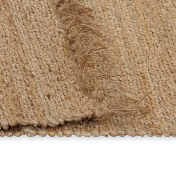 Handgewebter Teppich Jute  Natur - Image 3