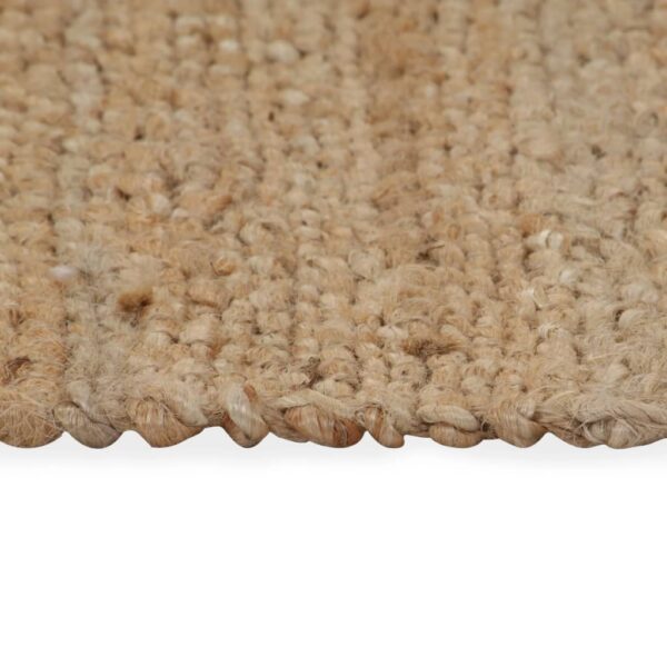 Handgewebter Teppich Jute  Natur - Image 4