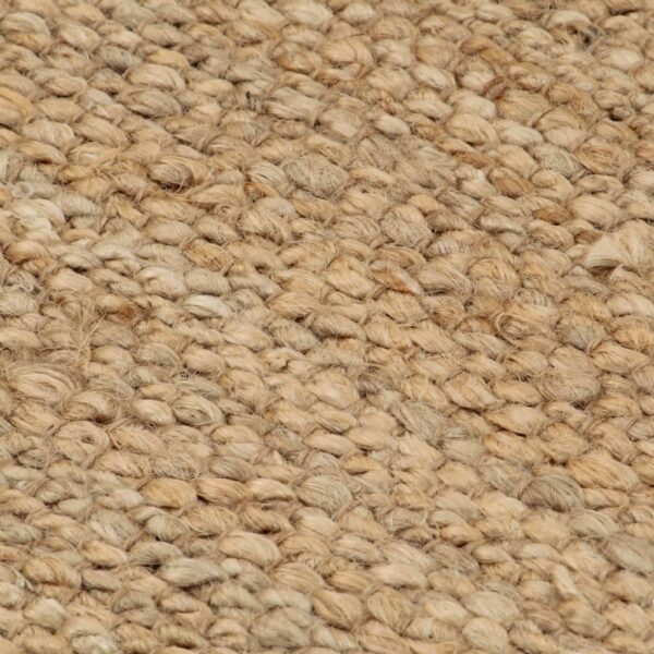 Handgewebter Teppich Jute  Natur - Image 5