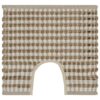 Handgewebtes Badematten-Set Jute Stoff Natur und Weiß - Image 3