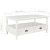 Couchtisch  100×55×45 cm Holz - Image 8