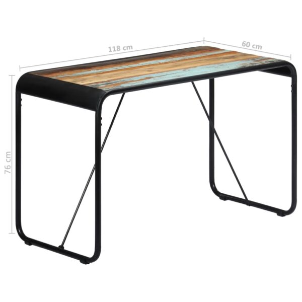 Esstisch 118x60x76 cm Altholz Massiv - Image 8