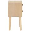 Nachttisch mit 2 Schubladen 30x25x49,5 cm Massivholz Kiefer - Image 4