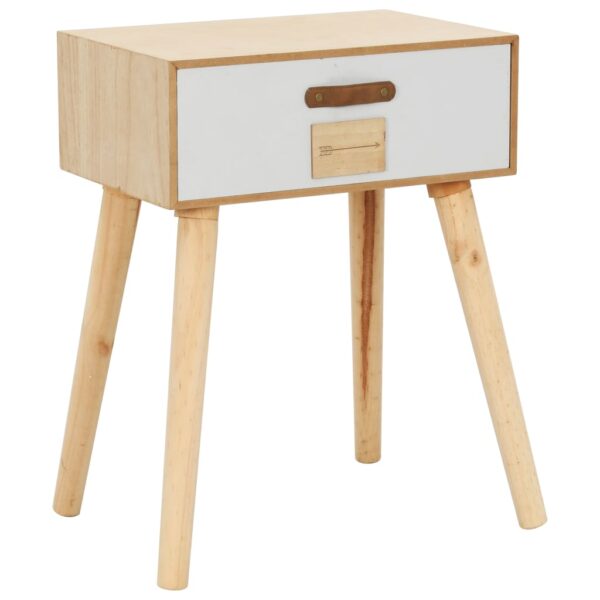 Nachttisch mit Schublade 44x30x58,5 cm Massivholz Kiefer