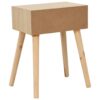 Nachttisch mit Schublade 44x30x58,5 cm Massivholz Kiefer - Image 4