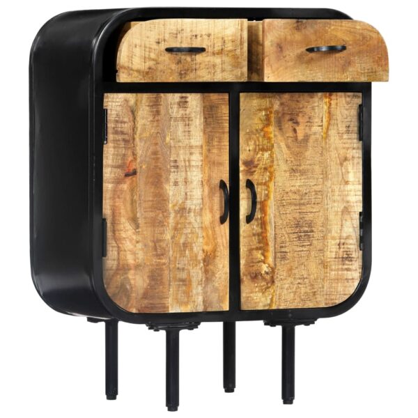 Sideboard 60×30×75 cm Massivholz Mango und Eisen - Image 2