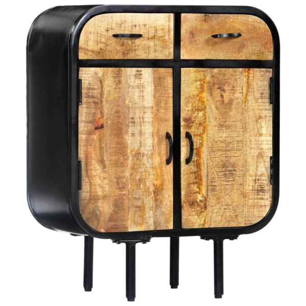 Sideboard 60×30×75 cm Massivholz Mango und Eisen - Image 12