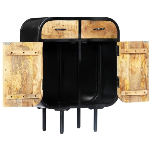 Sideboard 60×30×75 cm Massivholz Mango und Eisen - Image 3