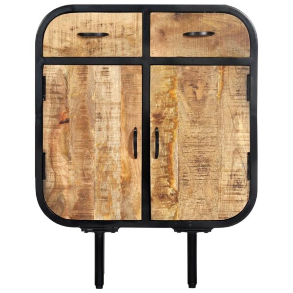 Sideboard 60×30×75 cm Massivholz Mango und Eisen - Image 6