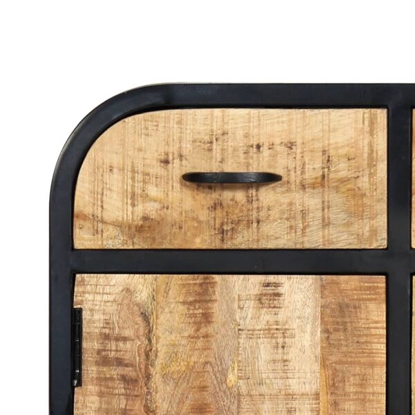 Sideboard 60×30×75 cm Massivholz Mango und Eisen - Image 7