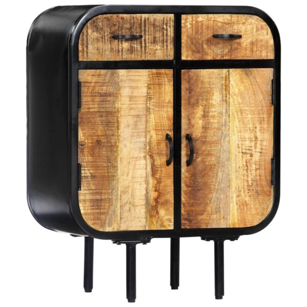 Sideboard 60×30×75 cm Massivholz Mango und Eisen - Image 10
