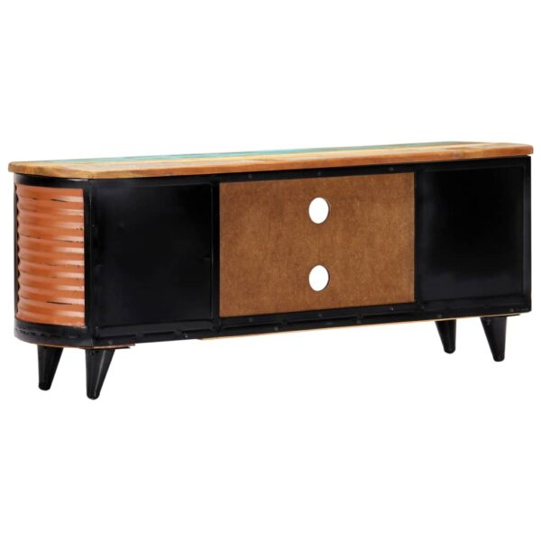 TV-Schrank 120x30x45 cm Altholz Massiv - Image 3