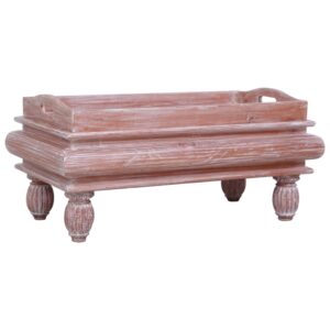 Couchtisch  90 x 50 x 40 cm Massivholz Mahagoni