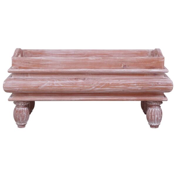 Couchtisch  90 x 50 x 40 cm Massivholz Mahagoni - Image 5