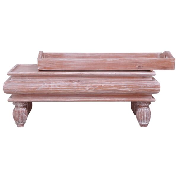 Couchtisch  90 x 50 x 40 cm Massivholz Mahagoni - Image 6
