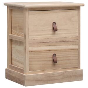 Nachttisch 38×28×45 cm Paulownia-Holz