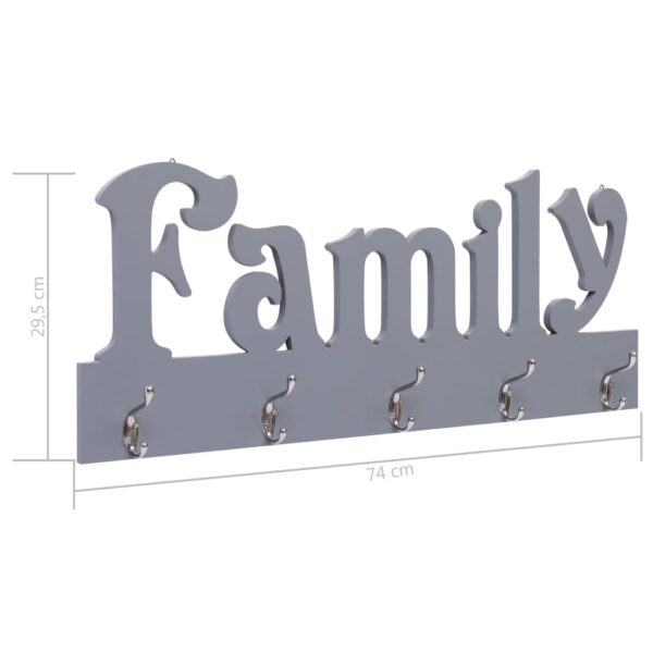Wandgarderobe FAMILY  74 x 29,5 cm - Image 6