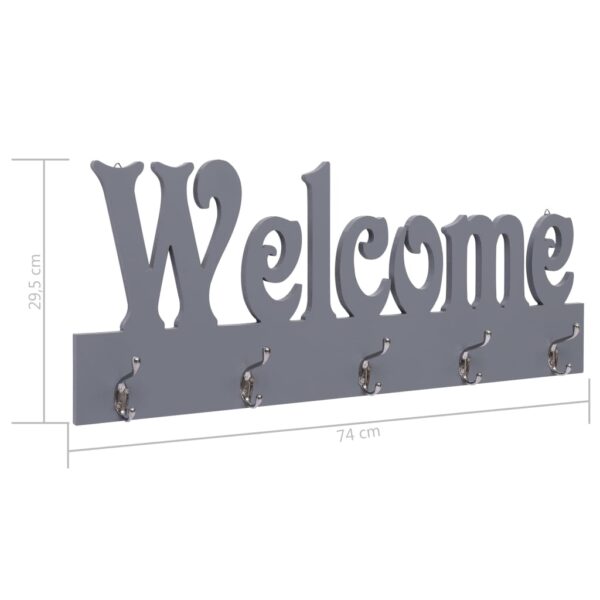 Wandgarderobe WELCOME  74 x 29,5 cm - Image 6