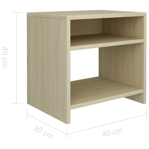 Nachttisch Sonoma Eiche 40x30x40 cm Holzwerkstoff - Image 6