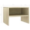 Nachttisch Sonoma-Eiche 40x30x30 cm Holzwerkstoff - Image 6