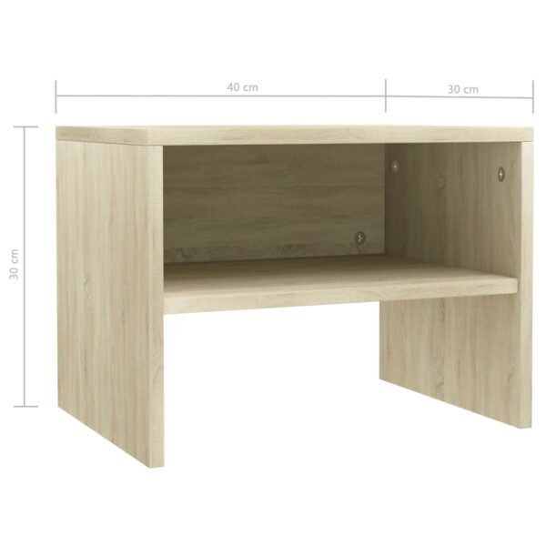 Nachttisch Sonoma-Eiche 40x30x30 cm Holzwerkstoff - Image 6