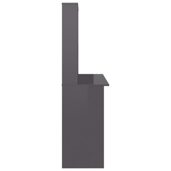 Schreibtisch mit Regalen Hochglanz- 110x45x157 cm - Image 5