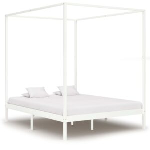 Himmelbett-Gestell  Massivholz Kiefer