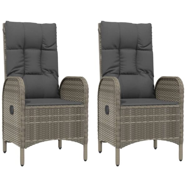 Gartenstühle 2 Stk. Poly Rattan - Image 2