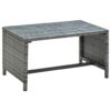 Couchtisch  70×40×38 cm Poly Rattan