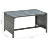 Couchtisch  70×40×38 cm Poly Rattan - Image 4