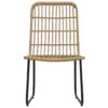 3-tlg. Bistro-Set Poly Rattan Eiche - Image 5