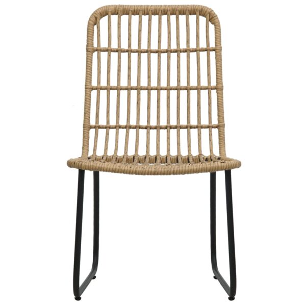 3-tlg. Bistro-Set Poly Rattan Eiche - Image 5