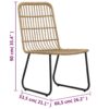 3-tlg. Bistro-Set Poly Rattan Eiche - Image 8