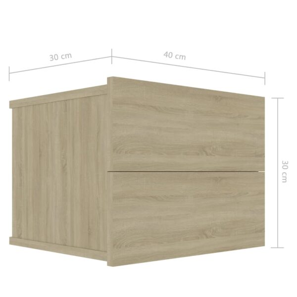 Nachttisch Sonoma-Eiche 40x30x30 cm Holzwerkstoff - Image 7