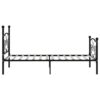 Bettgestell mit Lattenrost  Metall 90×200 cm - Image 4
