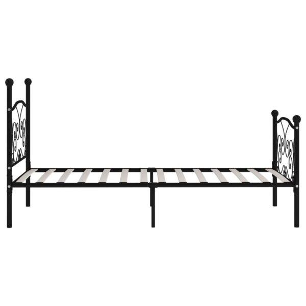 Bettgestell mit Lattenrost  Metall 90×200 cm - Image 4