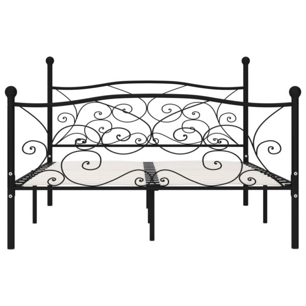 Bettgestell mit Lattenrost  Metall 140 × 200 cm - Image 3