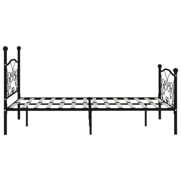 Bettgestell mit Lattenrost  Metall 140 × 200 cm - Image 4