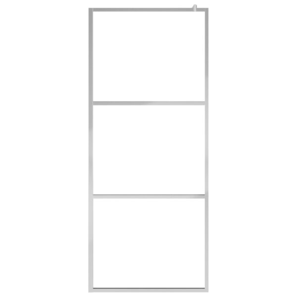 Begehbare Duschwand mit Halbmattiertem ESG-Glas 100x195cm - Image 3