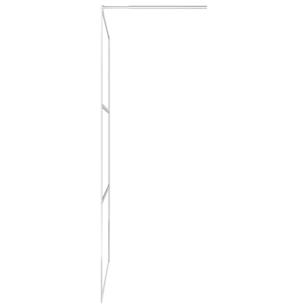 Begehbare Duschwand mit Halbmattiertem ESG-Glas 100x195cm - Image 5