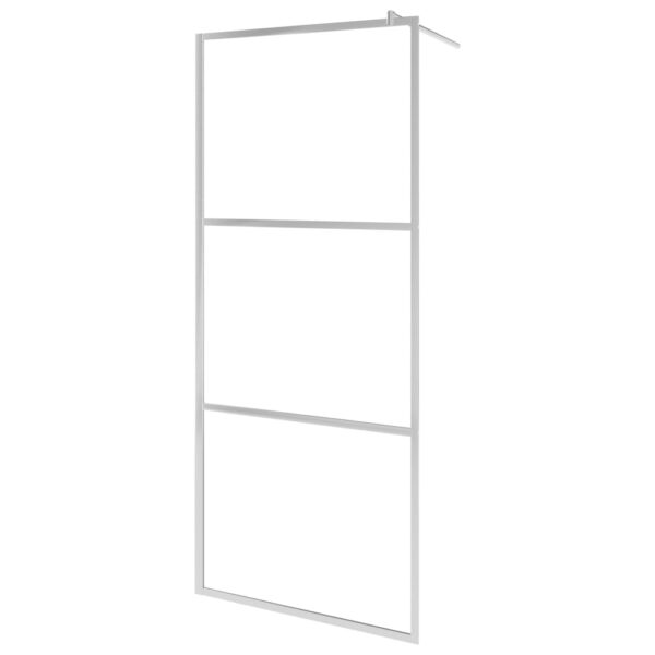Begehbare Duschwand mit voll mattiertem ESG-Glas 80x195 cm - Image 2