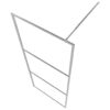 Begehbare Duschwand mit voll mattiertem ESG-Glas 80x195 cm - Image 4