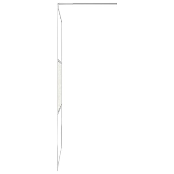 Duschwand für Begehbare Dusche ESG-Glas Steindesign 90x195 cm - Image 5