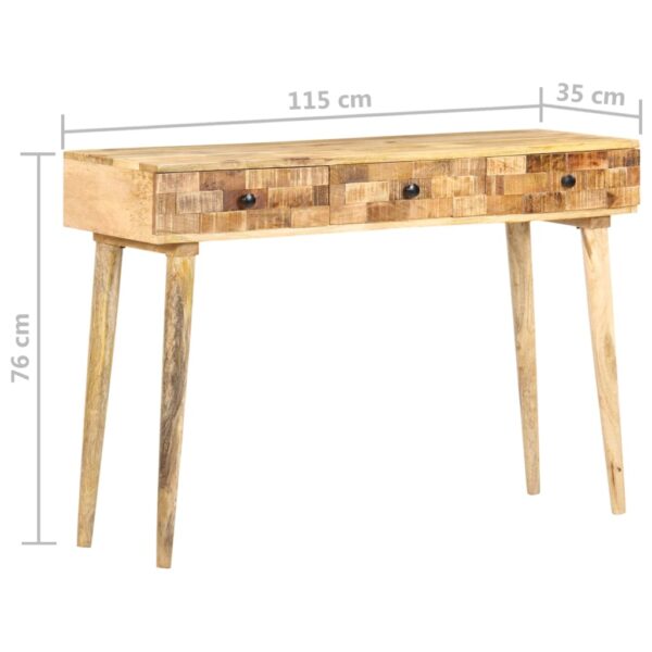 Konsolentisch 115x35x76 cm Massivholz Mango - Image 8