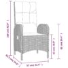 Gartenstühle 2 Stk. Poly Rattan - Image 9