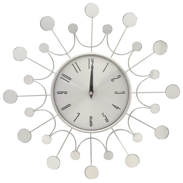 Wanduhr Silbern 40 cm Metall - Image 2