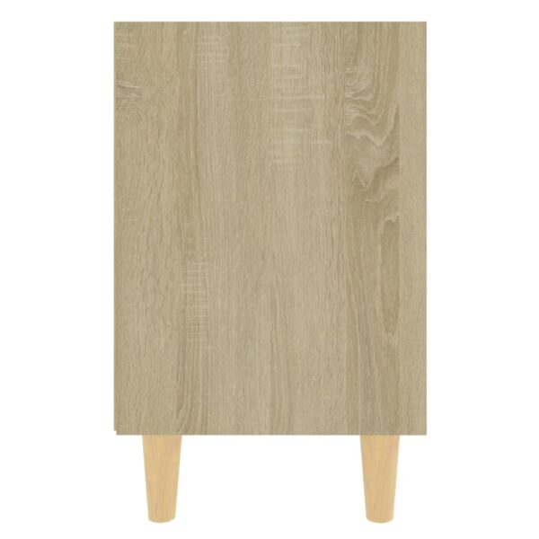 Nachttisch mit Massivholz-Beinen Sonoma-Eiche 40x30x50cm - Image 5