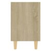 Nachttische 2 Stk. Massivholz-Beinen Sonoma-Eiche 40x30x50cm - Image 6