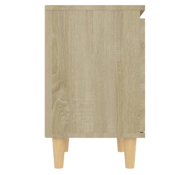 Nachttisch mit Massivholz-Beinen Sonoma-Eiche 40x30x50cm - Image 7