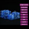 LED-Geschenkboxen 3 Stk. Weihnachtsdekoration Kaltweiß - Image 3